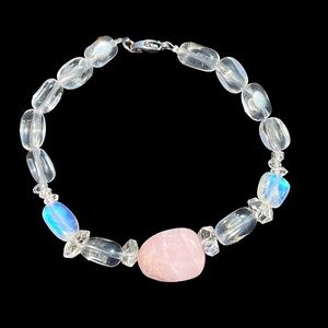 Hand Made Gemstone Charm Bracelet